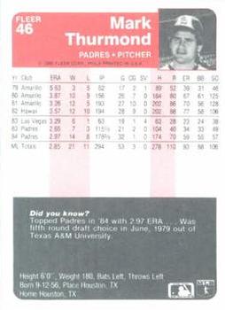 Mark Thurmond  baseball card collectible - Main Image 2