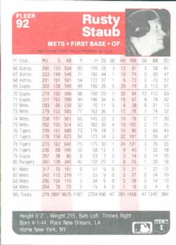 Rusty Staub  baseball card collectible - Main Image 2