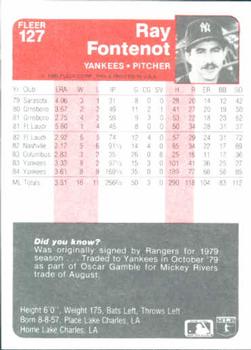 Ray Fontenot  baseball card collectible - Main Image 2