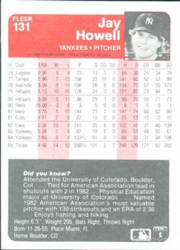 Jay Howell  baseball card collectible - Main Image 2