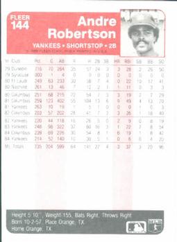 Andre Robertson  baseball card collectible - Main Image 2