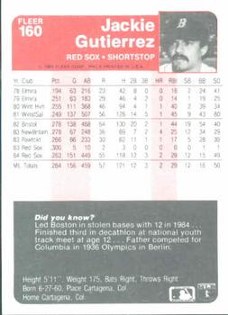 Jackie Gutierrez  baseball card collectible - Main Image 2