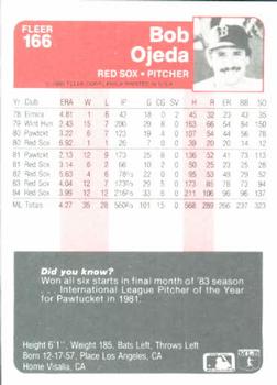 Bob Ojeda  baseball card collectible - Main Image 2