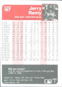 Jerry Remy  baseball card collectible - Main Image 2