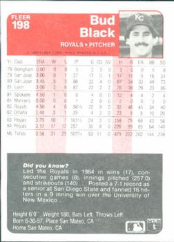 Bud Black  baseball card collectible - Main Image 2