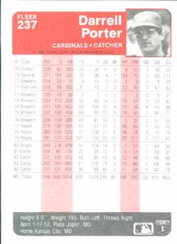 Darrell Porter  baseball card collectible - Main Image 2
