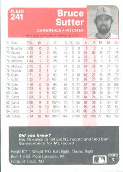 Bruce Sutter  baseball card collectible - Main Image 2