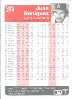 Juan Beniquez  baseball card collectible - Main Image 2