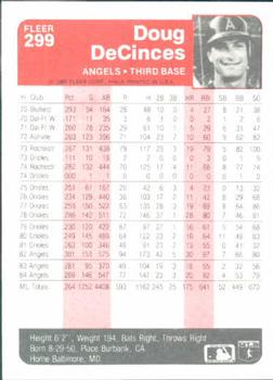 Doug DeCinces  baseball card collectible - Main Image 2