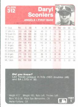 Daryl Sconiers  baseball card collectible - Main Image 2