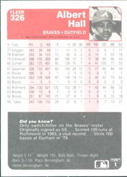 Albert Hall  baseball card collectible - Main Image 2