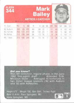 Mark Bailey  baseball card collectible - Main Image 2