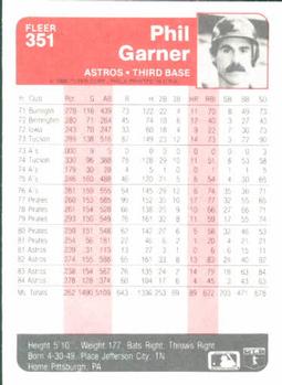 Phil Garner  baseball card collectible - Main Image 2