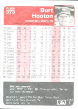 Burt Hooton  baseball card collectible - Main Image 2