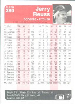 Jerry Reuss  baseball card collectible - Main Image 2