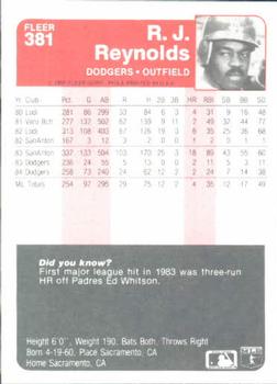 R.J. Reynolds  baseball card collectible - Main Image 2