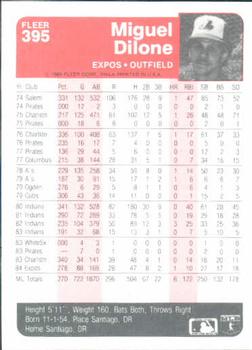 Miguel Dilone  baseball card collectible - Main Image 2