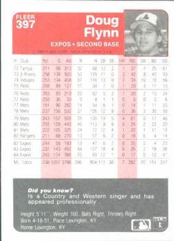 Doug Flynn  baseball card collectible - Main Image 2