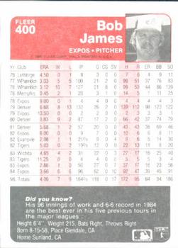 Bob James  baseball card collectible - Main Image 2