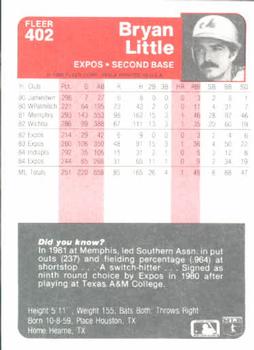 Bryan Little  baseball card collectible - Main Image 2
