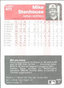 Mike Stenhouse  baseball card collectible - Main Image 2