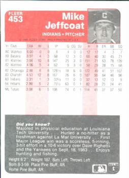 Mike Jeffcoat  baseball card collectible - Main Image 2