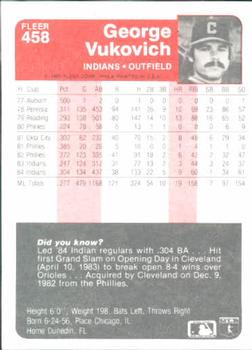 George Vukovich  baseball card collectible - Main Image 2