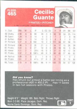 Cecilio Guante  baseball card collectible - Main Image 2