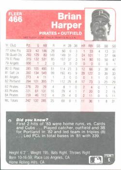 Brian Harper  baseball card collectible - Main Image 2