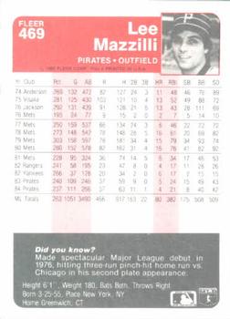 Lee Mazzilli  baseball card collectible - Main Image 2