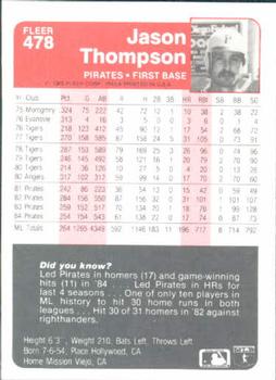 Jason Thompson  baseball card collectible - Main Image 2