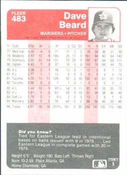 Dave Beard  baseball card collectible - Main Image 2