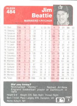 Jim Beattie  baseball card collectible - Main Image 2