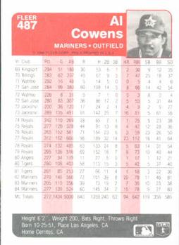 Al Cowens  baseball card collectible - Main Image 2