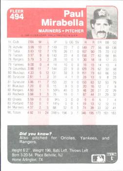 Paul Mirabella  baseball card collectible - Main Image 2