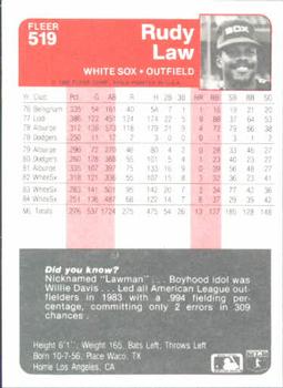 Rudy Law  baseball card collectible - Main Image 2