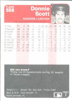 Donnie Scott  baseball card collectible - Main Image 2