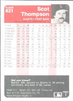 Scot Thompson  baseball card collectible - Main Image 2