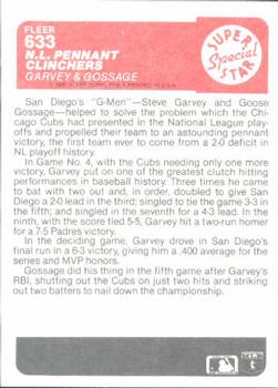 N.L. Pennant Clinchers (Steve Garvey / Rich Gossage)  baseball card collectible - Main Image 2