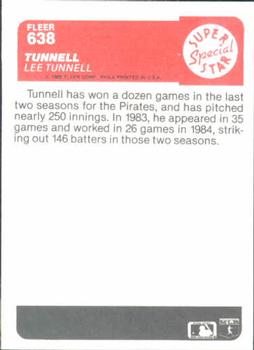 Holland Tunnell (Lee Tunnell)  baseball card collectible - Main Image 2
