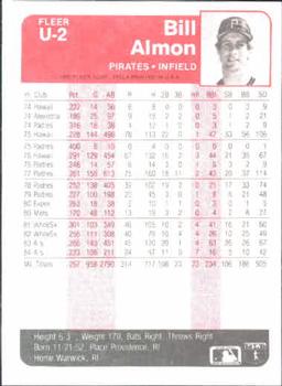 Bill Almon  baseball card collectible - Main Image 2