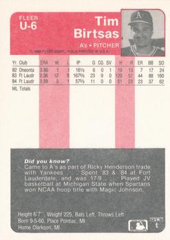 Tim Birtsas  baseball card collectible - Main Image 2