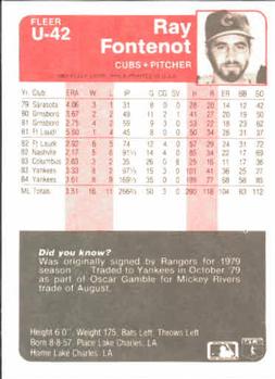 Ray Fontenot  baseball card collectible - Main Image 2