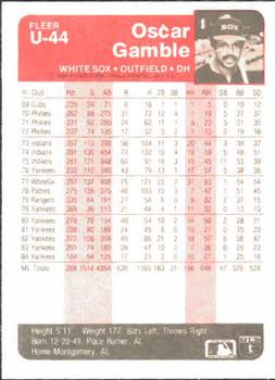 Oscar Gamble  baseball card collectible - Main Image 2