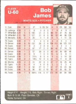 Bob James  baseball card collectible - Main Image 2