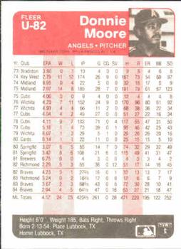 Donnie Moore  baseball card collectible - Main Image 2