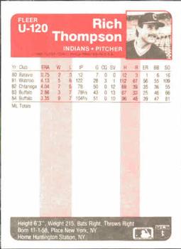 Rich Thompson  baseball card collectible - Main Image 2