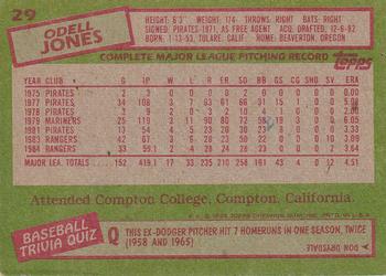 Odell Jones  baseball card collectible - Main Image 2