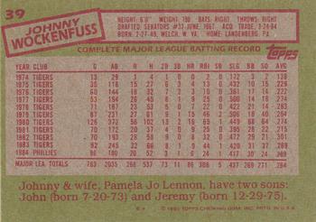 Johnny Wockenfuss  baseball card collectible - Main Image 2