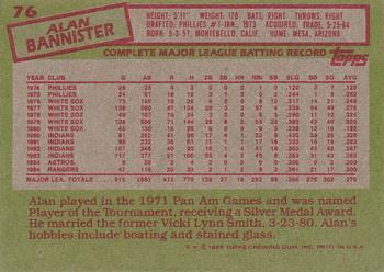 Alan Bannister  baseball card collectible - Main Image 2